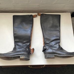 BLACK FRYE KNEE HIGH BOOTS